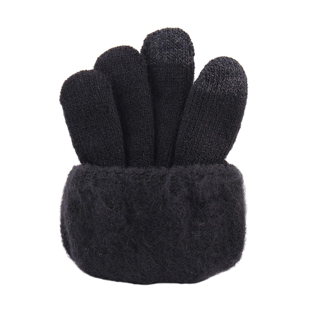 Winter Herren Damen Strickhandschuhe GelldG Schwarz(stil2) Touchscreen, Thermo Handschuhe Strickhandschuhe