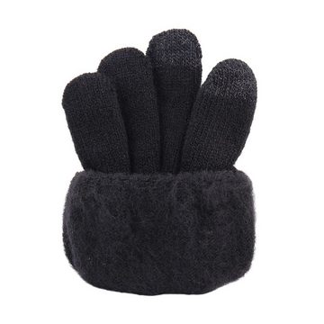 GelldG Strickhandschuhe Handschuhe Herren Damen Winter Touchscreen, Thermo Strickhandschuhe