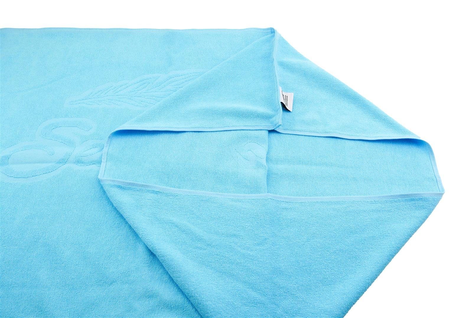 Sensepura Sauna-Aufgussset Wedeltuch für Sauna Frottee türkis 90x65 cm (1-tlg) für Wedeltechniken in der Sauna