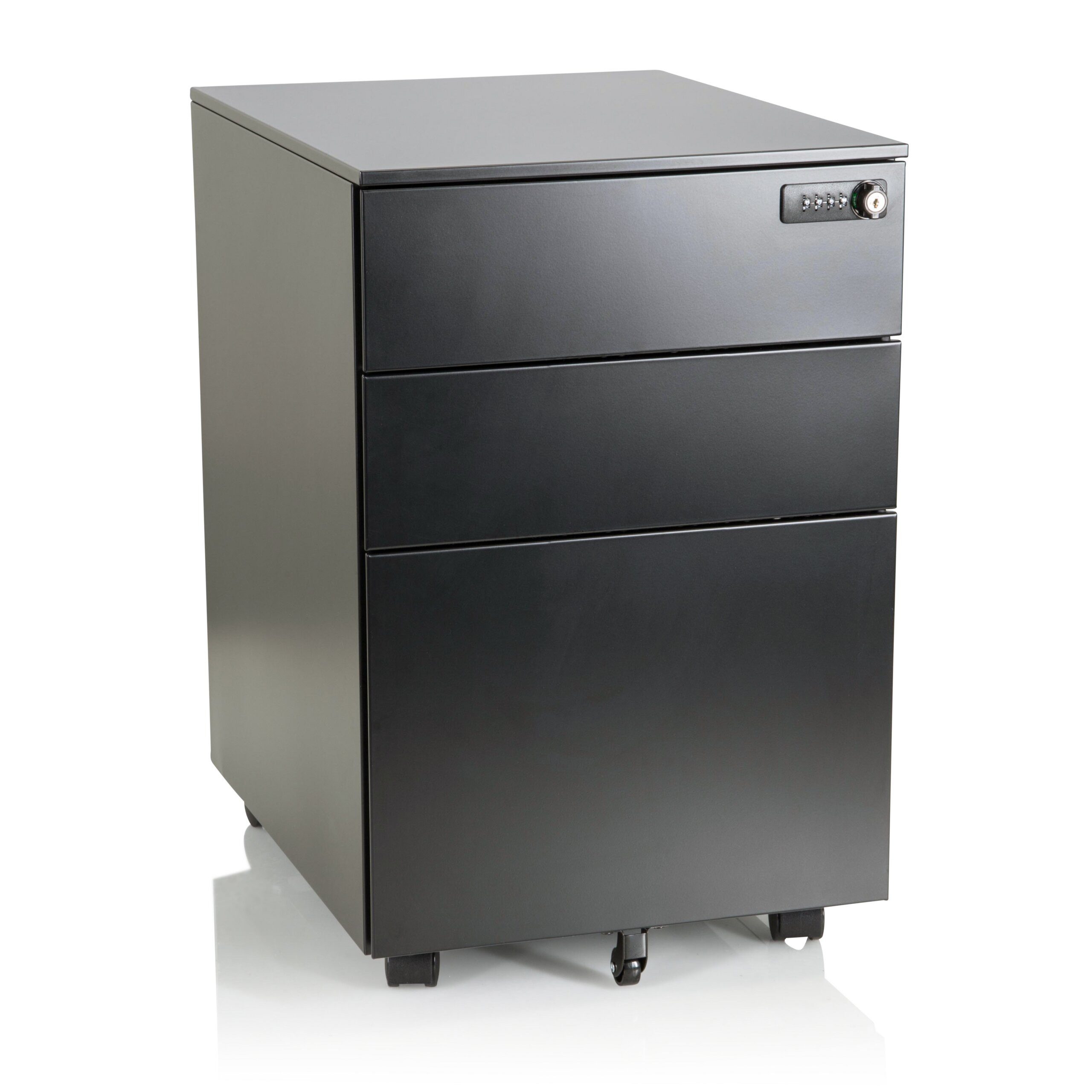 hjh OFFICE Rollcontainer COLOR OS I Bürowagen H/B/T: 60.0 x 39.0 x 50.0 cm, Aktenschrank Schreibtisch mit Schubladen, Büro Kommode mit Rollen