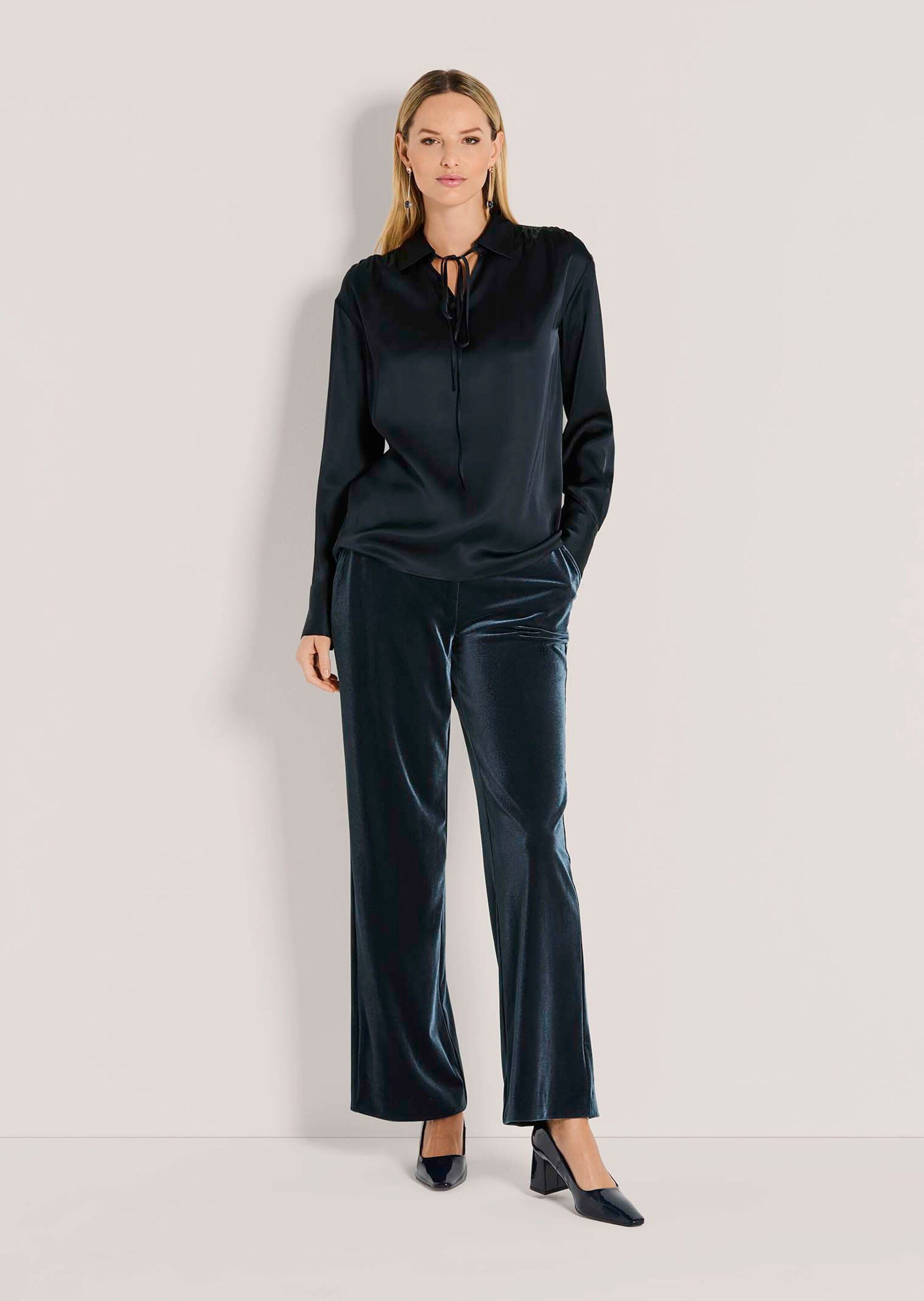 MADELEINE Langarmbluse Elegante Bluse mit V-Ausschnitt günstig online kaufen