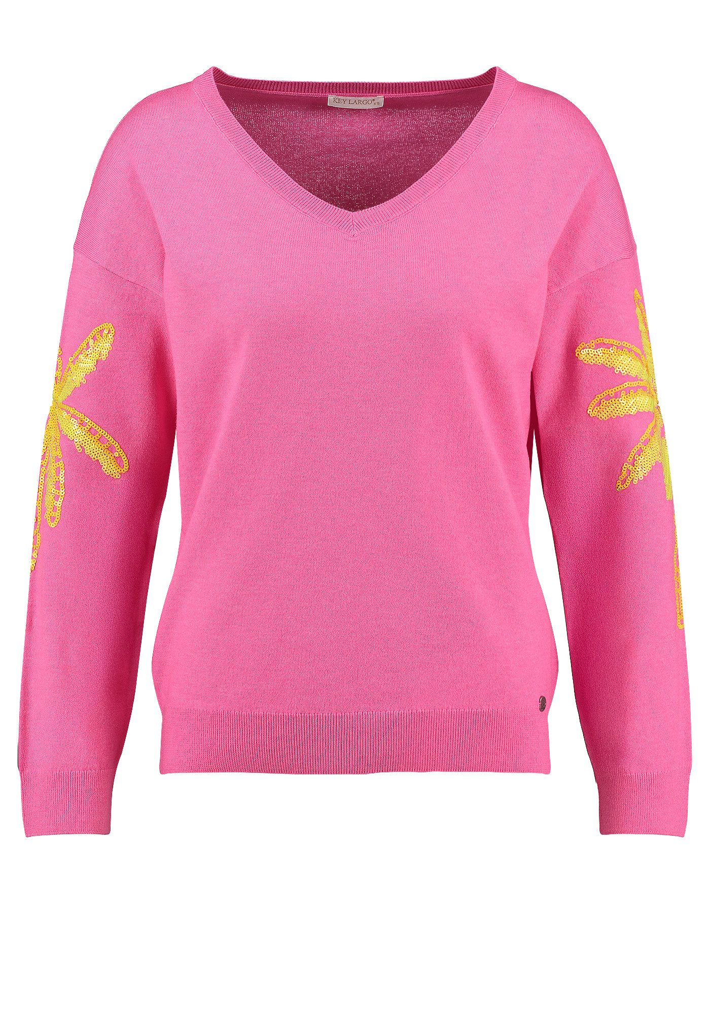 Key Largo Rundhalspullover WKN PACIFIC v-neck (1-tlg)