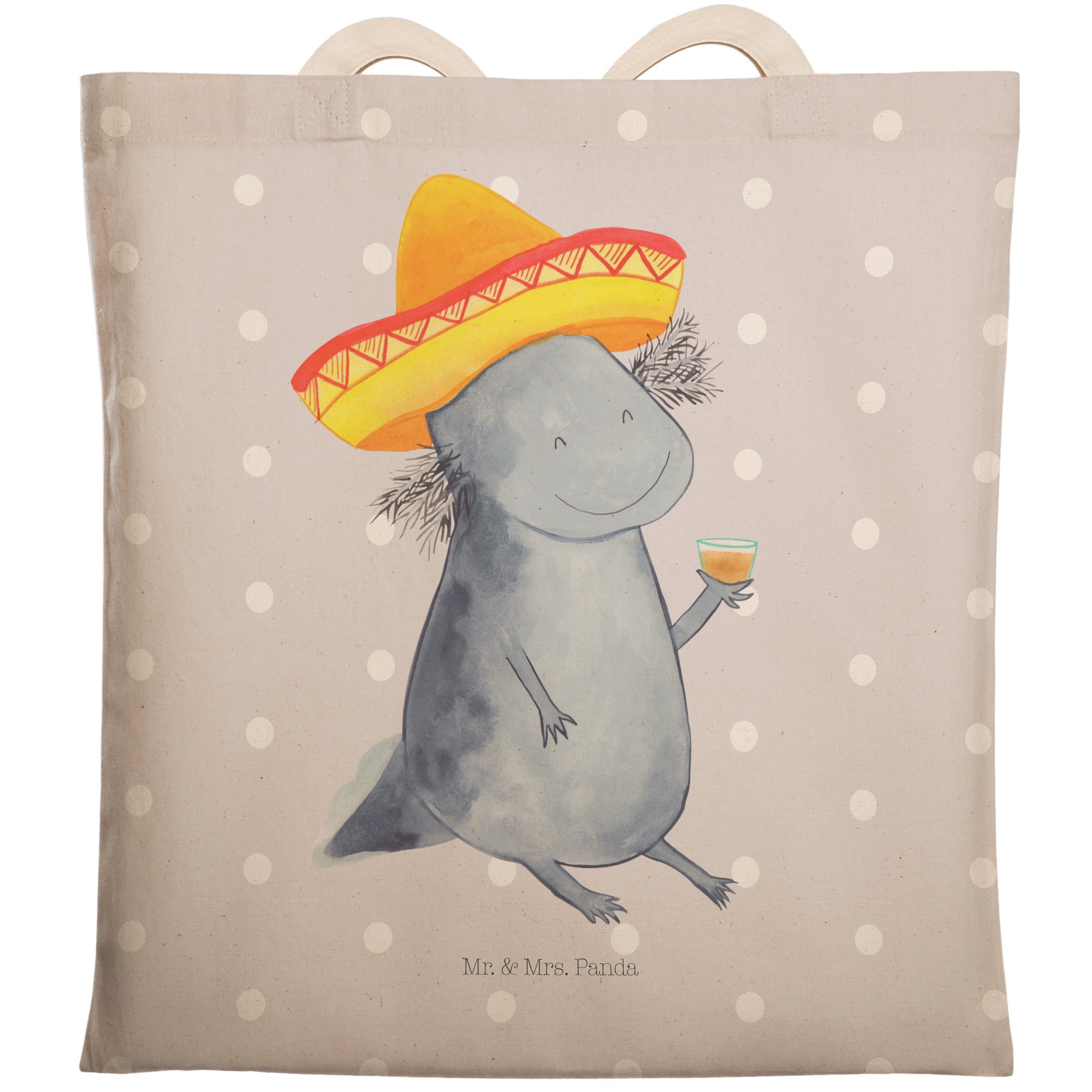 & Beutel, Geschenk, Tequila Mr. Mrs. - - Panda (1-tlg) Axolotl Grau Zitro Tragetasche Pastell Feuerdrache,