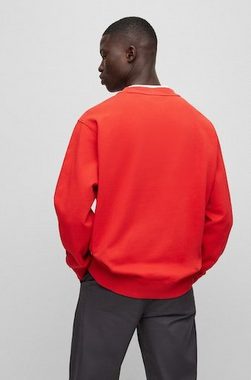 BOSS ORANGE Sweater Wefade (1-tlg) mit seitlichen Rippeinsätzen