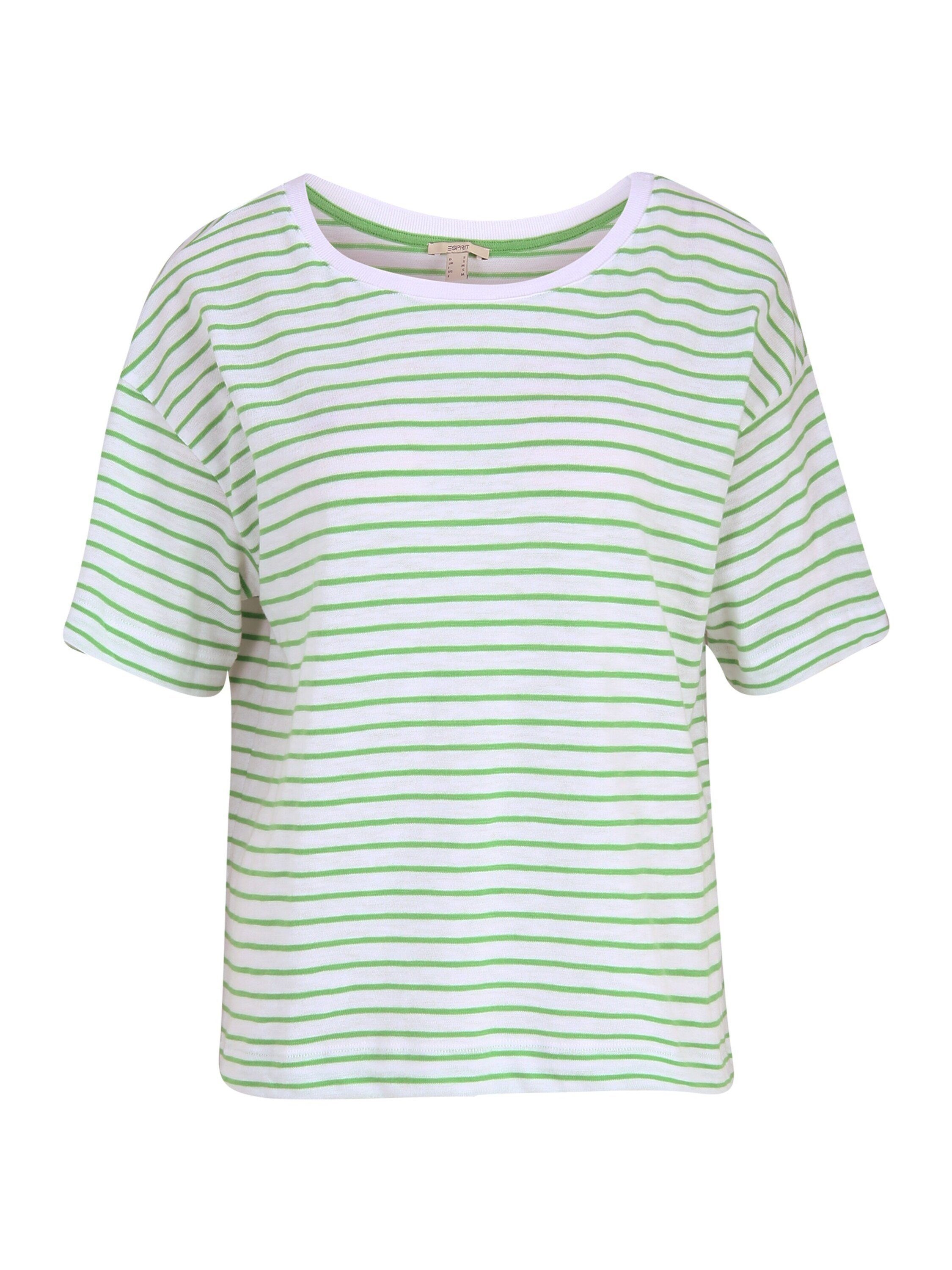 Esprit T-Shirt (1-tlg) Plain/ohne Details green