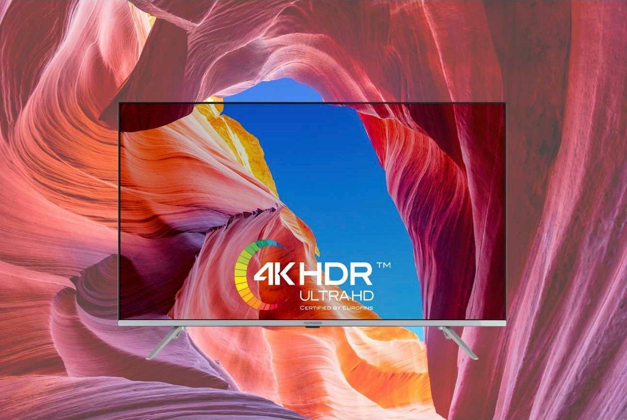 HD, Telefunken LED-Fernseher D50V850M5CWH cm/50 4K (126 Zoll, Smart-TV) Ultra