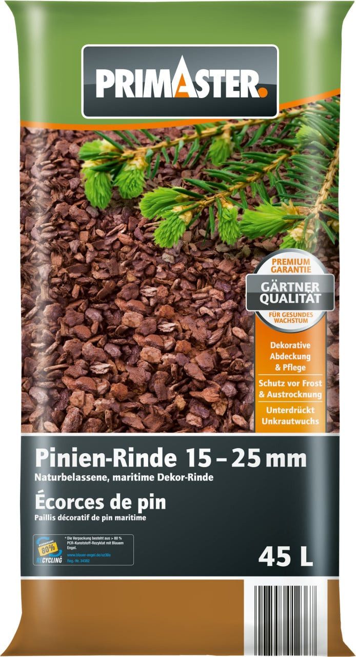 Primaster Rindenmulch Primaster Pinienrinde 15-25 mm 45 L