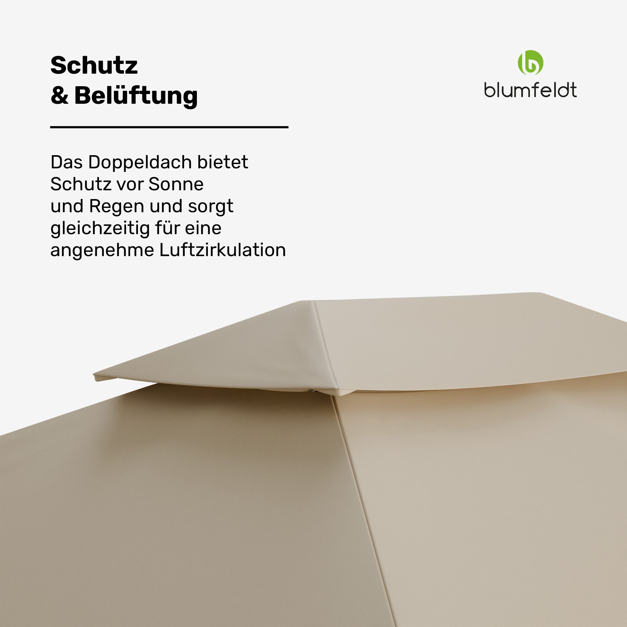 blumfeldt Pavillon Grandezza, (Set), Gartenpavillon Outdoor Garten mit 4 Seitenteilen Stahl 275x297x397 cm