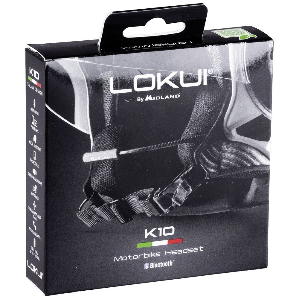 Midland Midland Lokui K10 C1624 Bluetooth®-Headset mit Mikrofon Passend für (H Headset