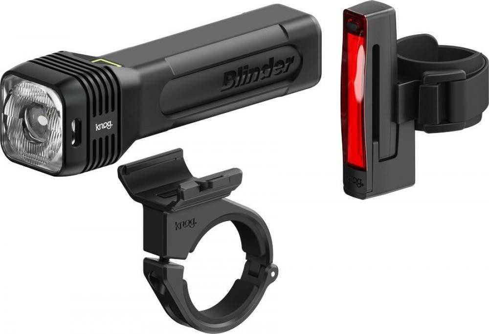 Knog Fahrradbeleuchtung Knog Blinder 80 + Rücklicht Set StVZO schwarz