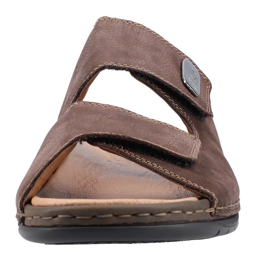 Rieker Pantolette Klettschuh, Sandale, Sommerschuh mit praktischem Klettverschluss