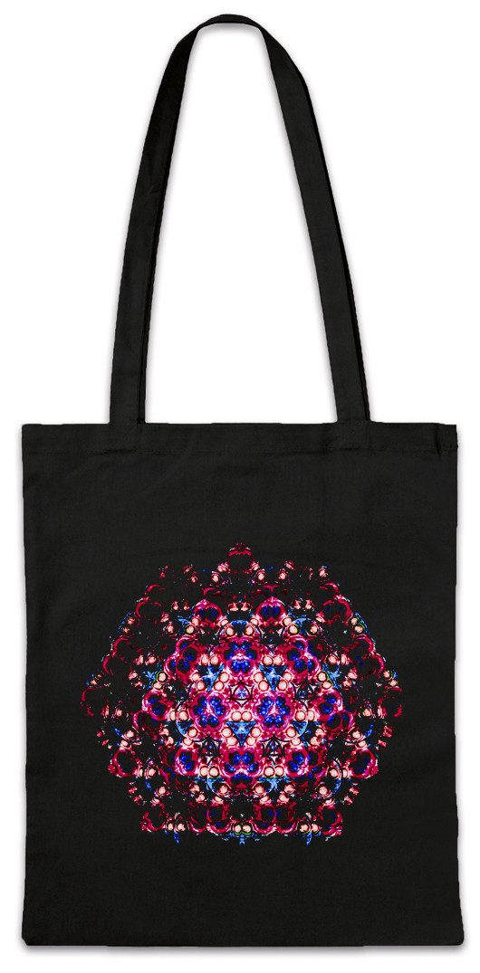 Beuteltasche Kaleidoscope V Stofftasche Crystal Kaleidoskop Psychedelic Art Kunst