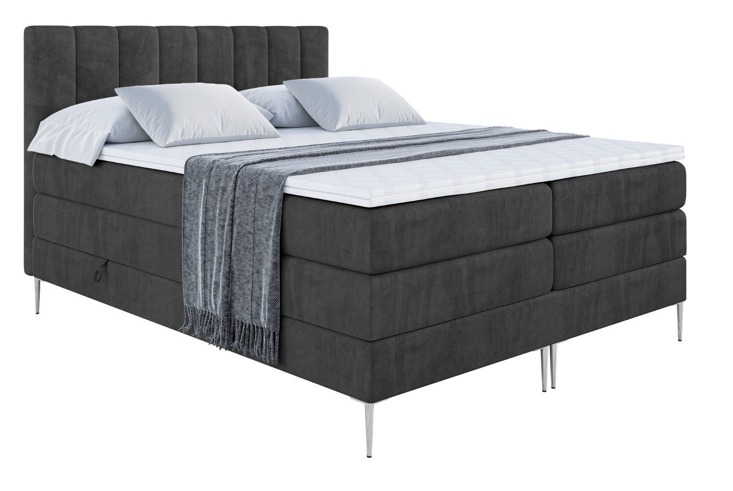 ALTDECOR Boxspringbett OTTA-F KING (Multipocket-Matratze H4, günstig online kaufen
