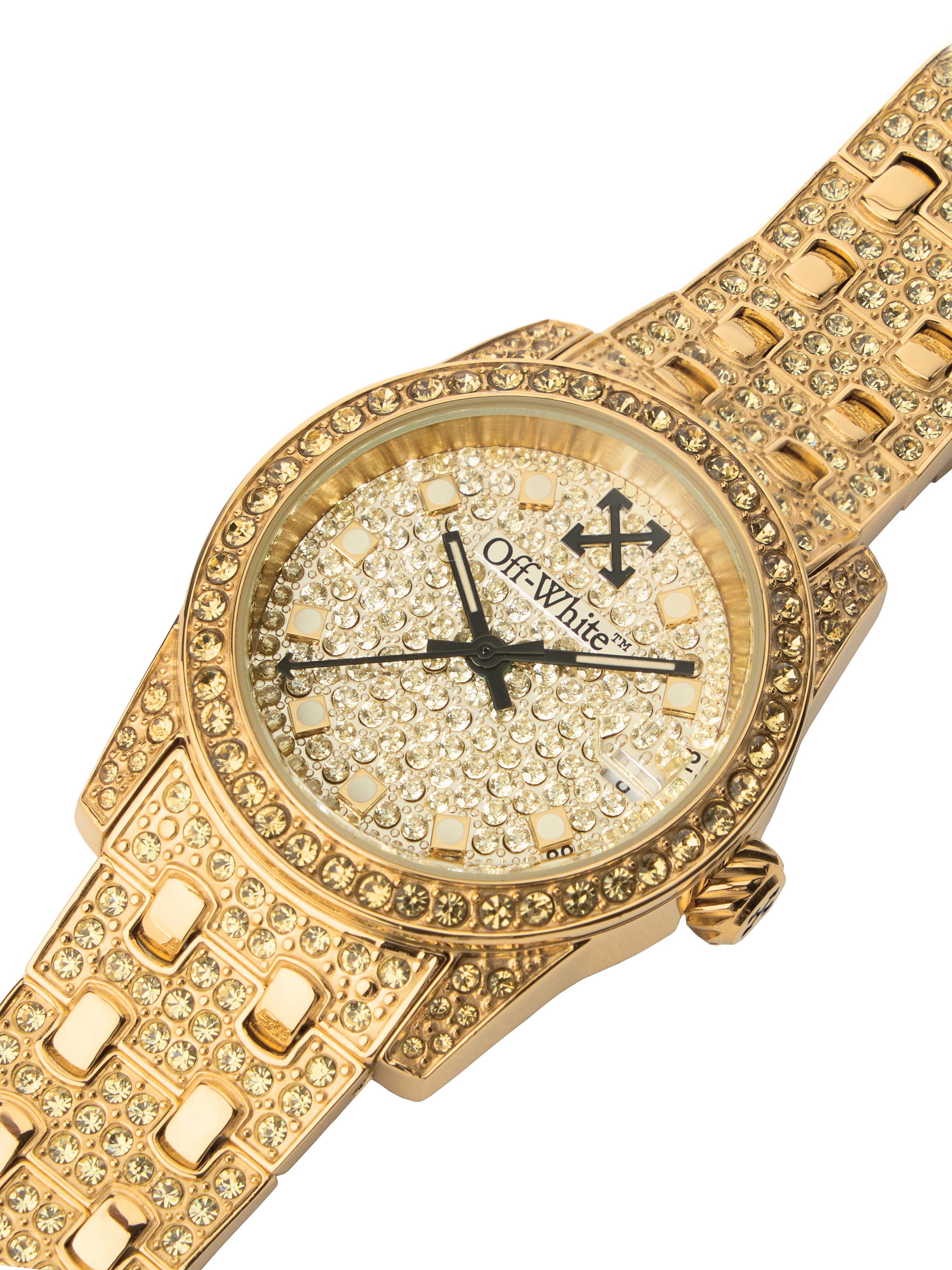 OFF-WHITE Quarzuhr DISCREET OW1L037M0025, Armbanduhr, Damenuhr, Edelstahlarmband, analog, Tag