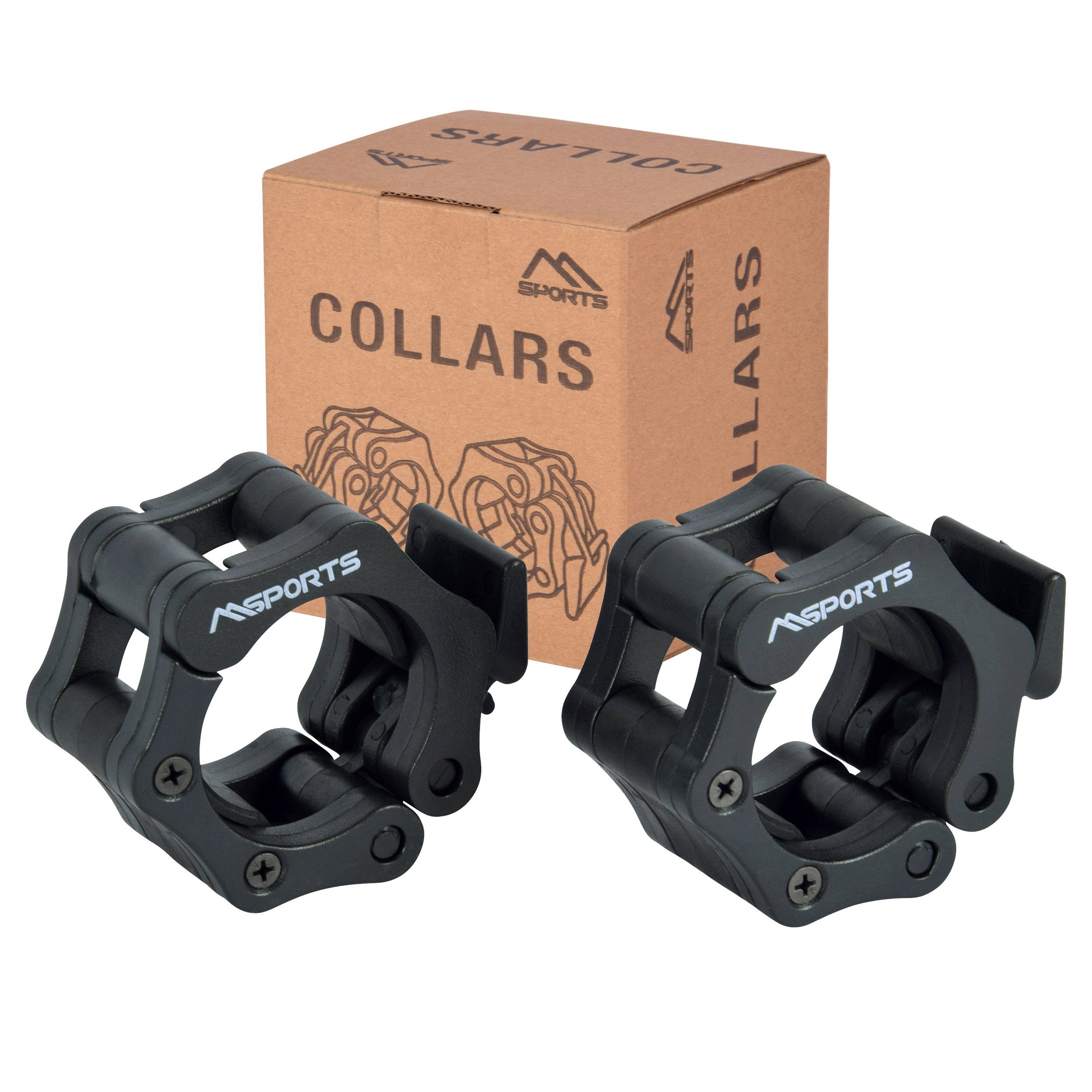 MSports® Hantel MSPORTS Hantelverschlüsse für Olympia Hantelstange Durchmesser 50/51 mm Barbell Collar