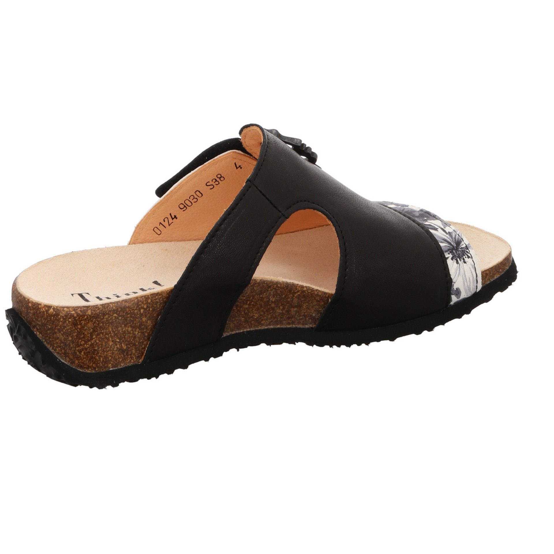 Mizzi Pantolette schwarz Damen Glattleder 050485 Think! Pantolette Pantoletten Sandalen