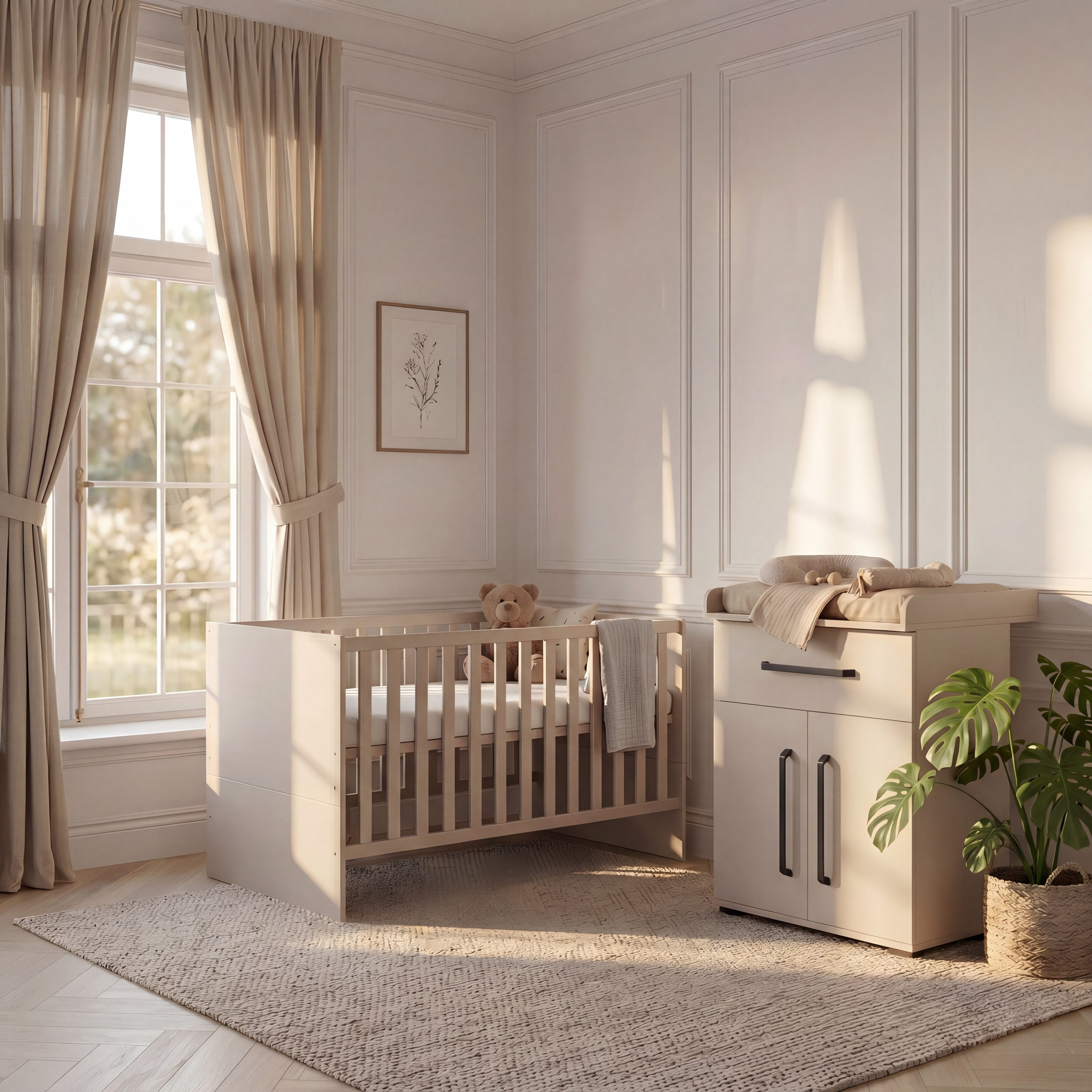 arthur berndt Babybett Premium Essentials, Made in Germany, Massivholz, inkl. Lattenrost