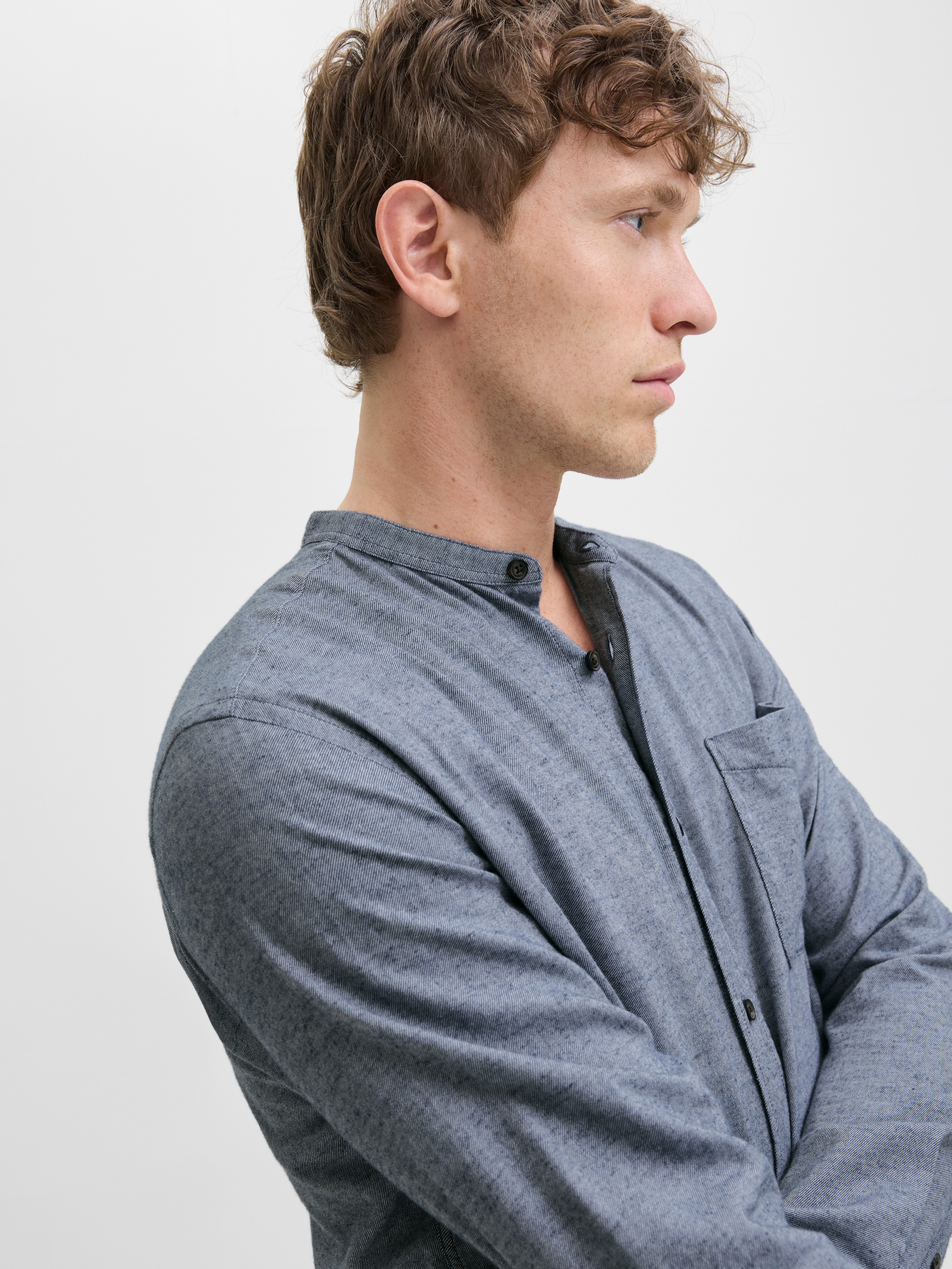 Jack & Jones Langarmhemd JJEBAND MELANGE günstig online kaufen