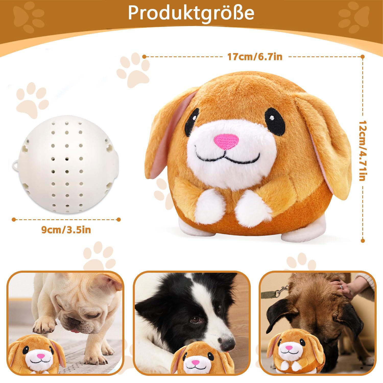 Coonoor Tierkuscheltier Plüsch-Hundespielzeug, Interaktives Hundespielzeug, günstig online kaufen