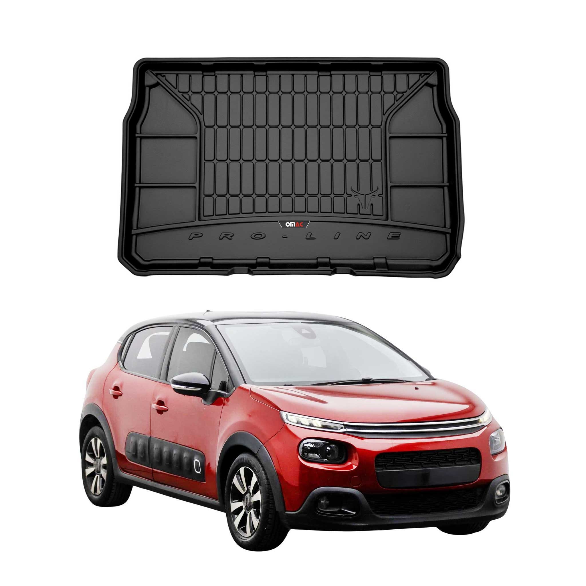 Kofferraummatte OMAC Kofferraumwanne für Citroen C3 2016-2024 TPE Schwarz