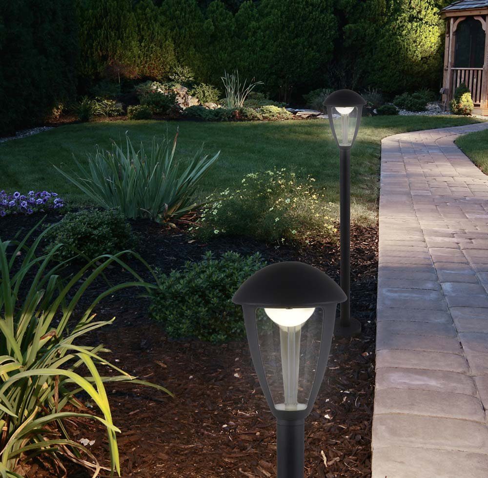 100 Stehlampe Außen-Stehlampe, Schwarz Außenstehleuchte H LED Gartenleuchte Wegeleuchte näve