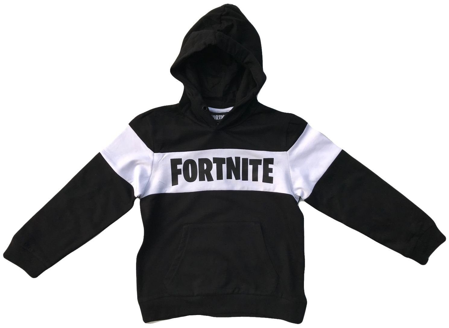Fortnite Hoodie Epic Games FORTNITE S Jugendliche Sweatshirt XL Erwachsene + Schwarz L Gr. Kapuze M Kapuzensweatshirt Hoodie - Weiß mit