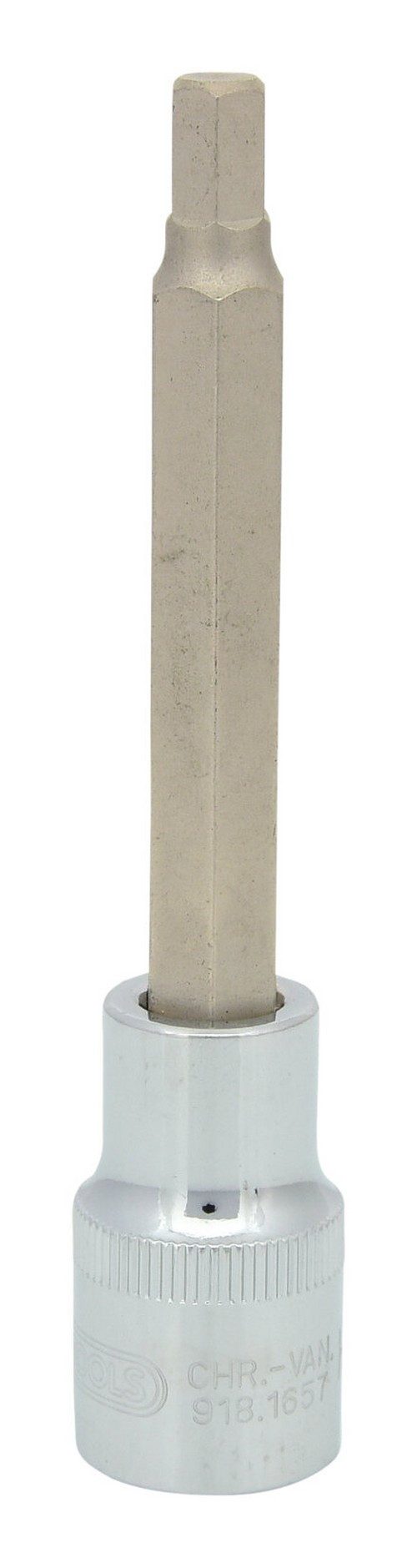 KS Tools Sechskant-Bit CHROMEplus, 1/2" Stecknuss Innensechskant, lang, 7 mm