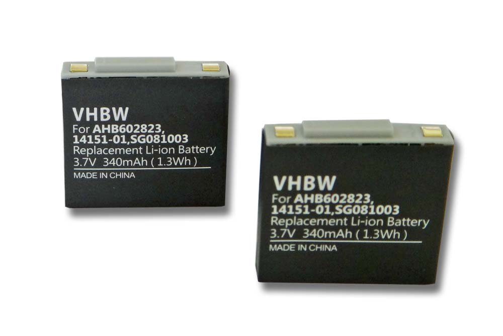 vhbw kompatibel mit GN Netcom GN9125, GN-NORDKOM GN9120 Akku Li-Polymer 340 mAh (3,7 V)