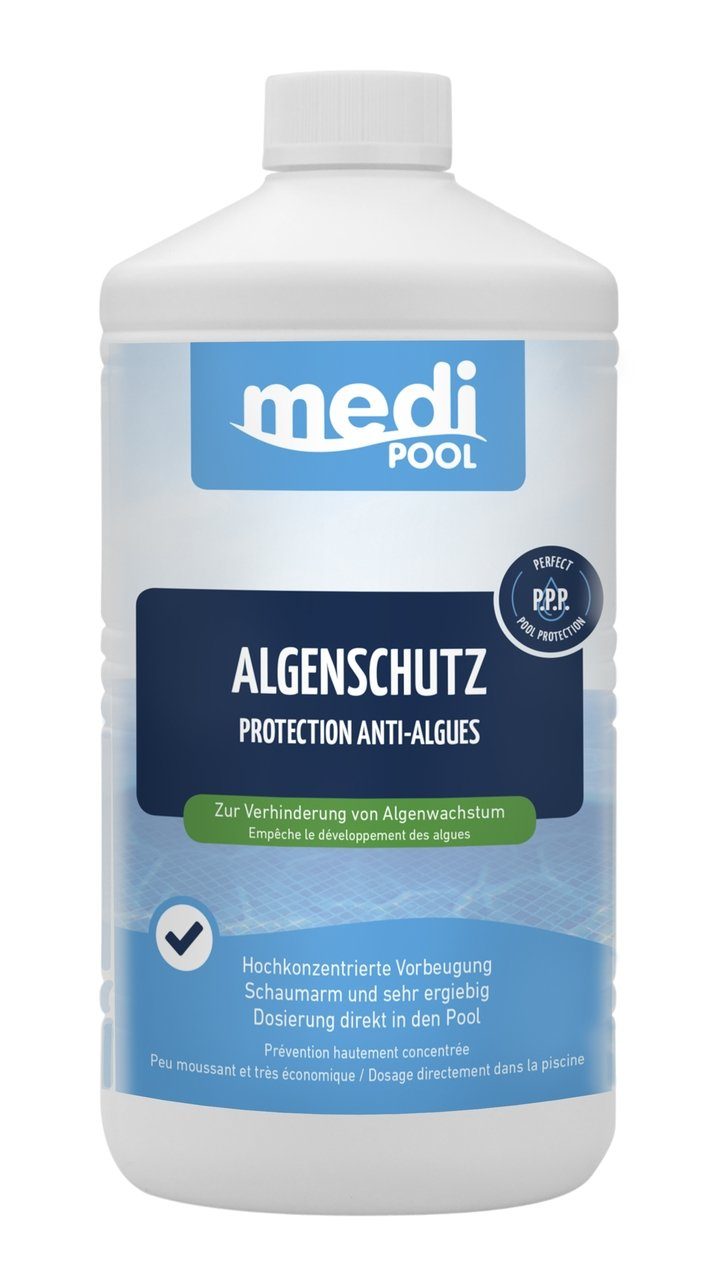 mediPOOL Poolpflege mediPOOL Algenschutz 1 L, (Spar-Set)