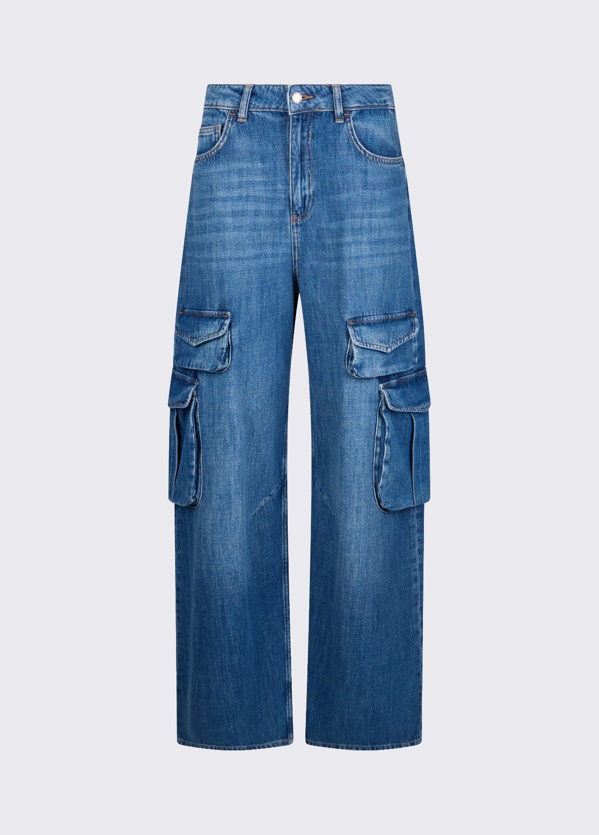 Cargojeans - Jeans Damen - Damenjeans - Cargohose - Wide Leg