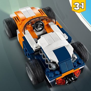 LEGO® Konstruktionsspielsteine LEGO® Creator 3in1 - Rennwagen, (Set, 221 St)