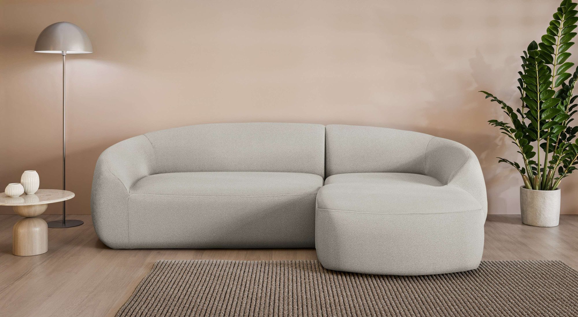 LeGer Home by Lena Gercke Ecksofa YANI, L-Form, Designersofa, organische Form, Maße B/T/H: 255/170/81 cm, L-Form, Designersofa, organische Form, Maße B/T/H: 255/170/81 cm