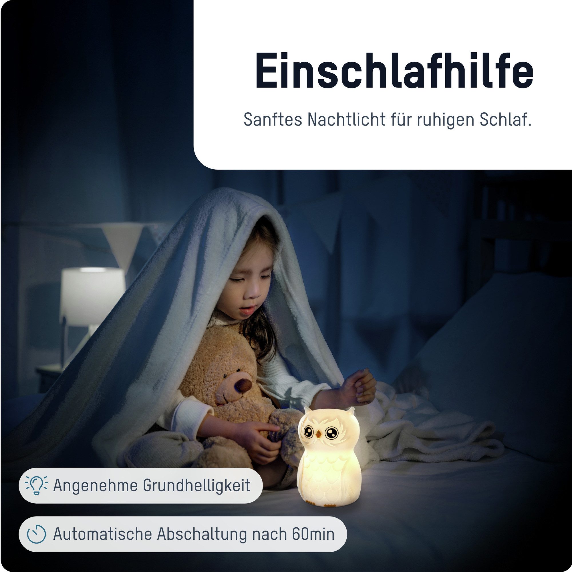 ANSMANN AG LED Nachtlicht Nachtlicht Kinder Silikon aufladbar dimmbar Farbw günstig online kaufen