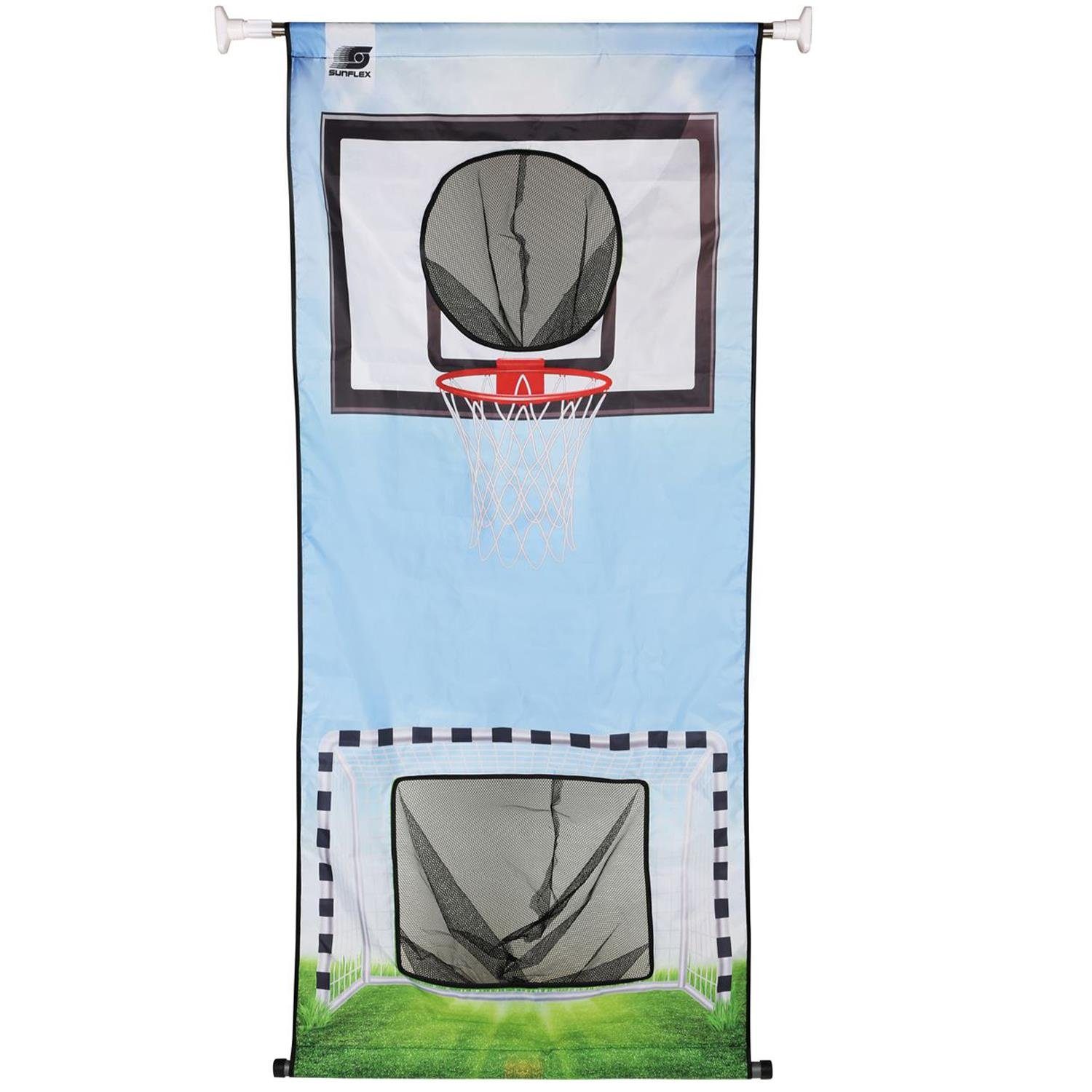 Fußballtor Türwand Fußball + Basketball
