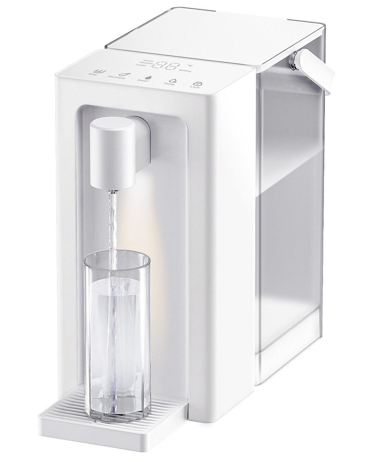 Vornix Wasserkocher Elektrischer Heißwasserspender 3L,mit 3 Temperaturstufen 25-100°C, 2000,00 W, Touch Display und Memory Funktion