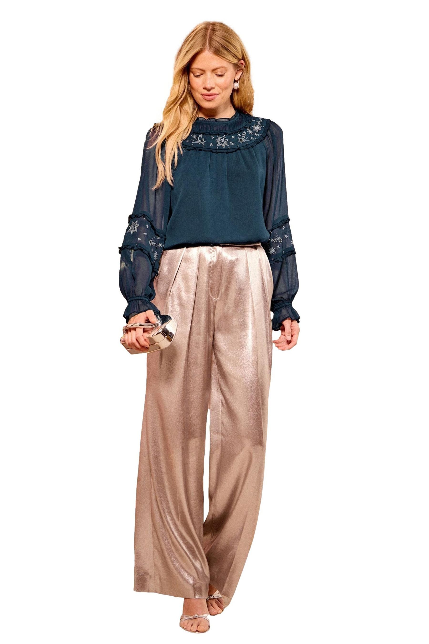 Love & Roses Langarmbluse Love & Roses Bluse mit gesmoktem Detail, Regular günstig online kaufen