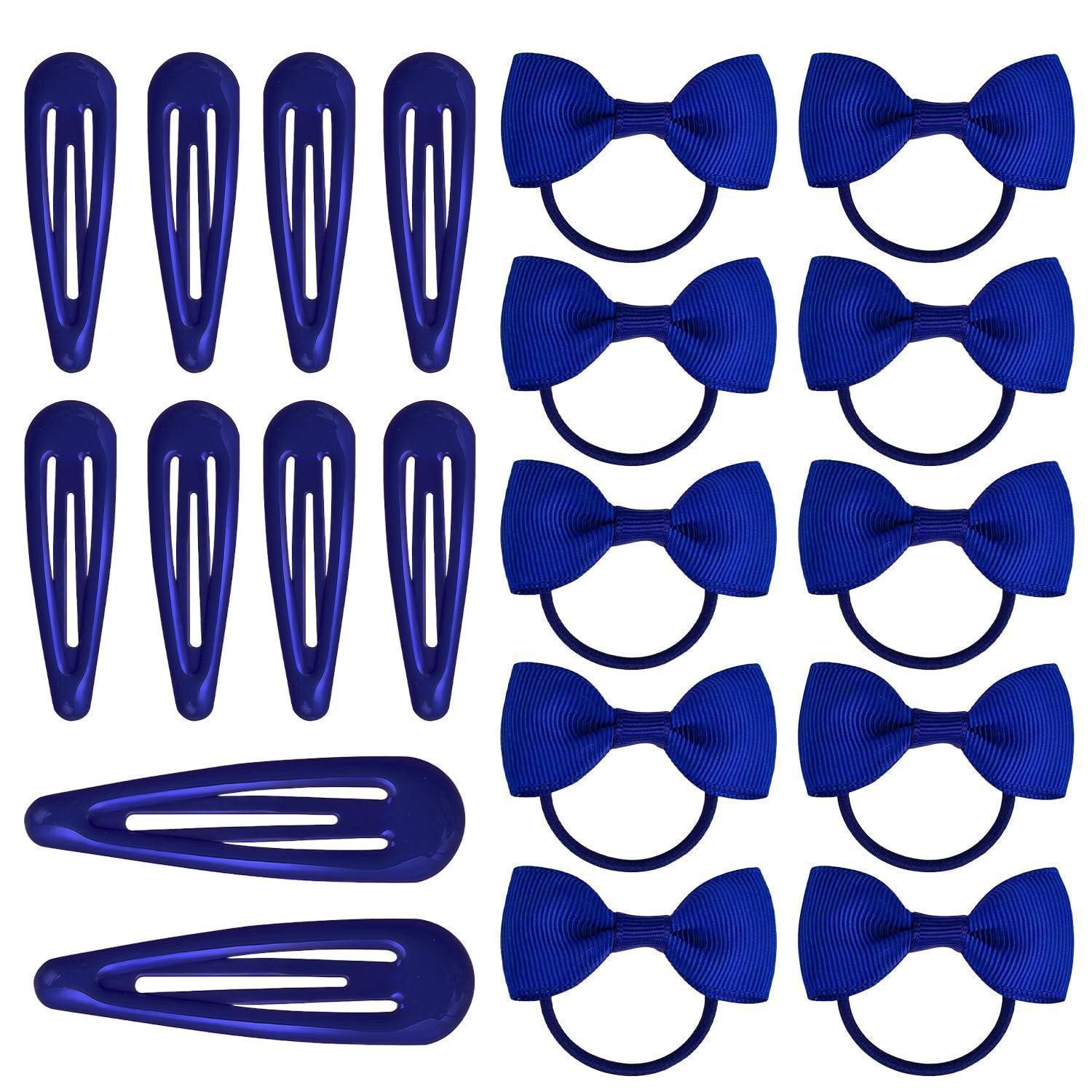 LuxusKollektion Haarclip Haaraccessoires Set Königblau 20tlg.