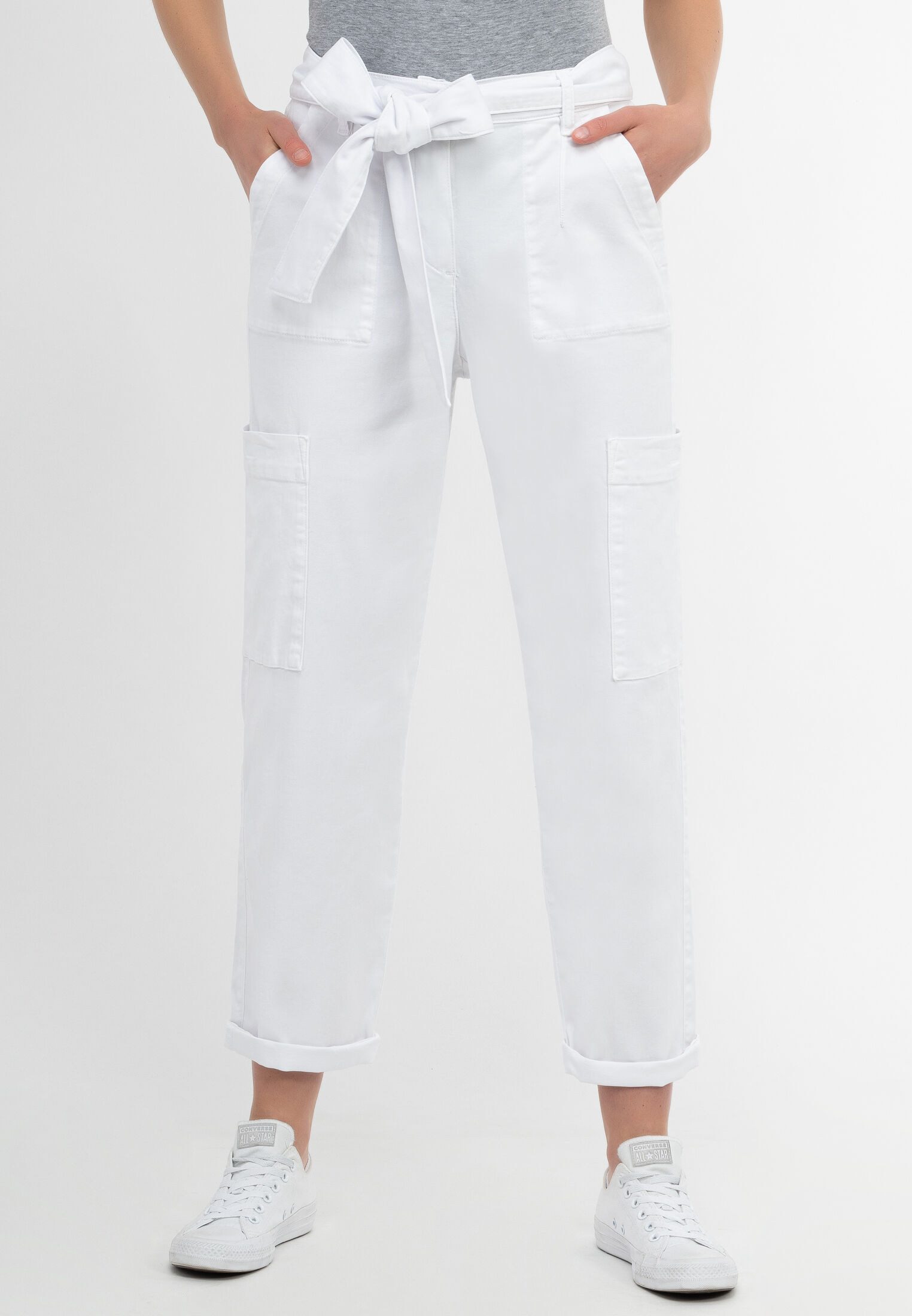 Recover Pants Cargohose ANA mit Stoffgürtel