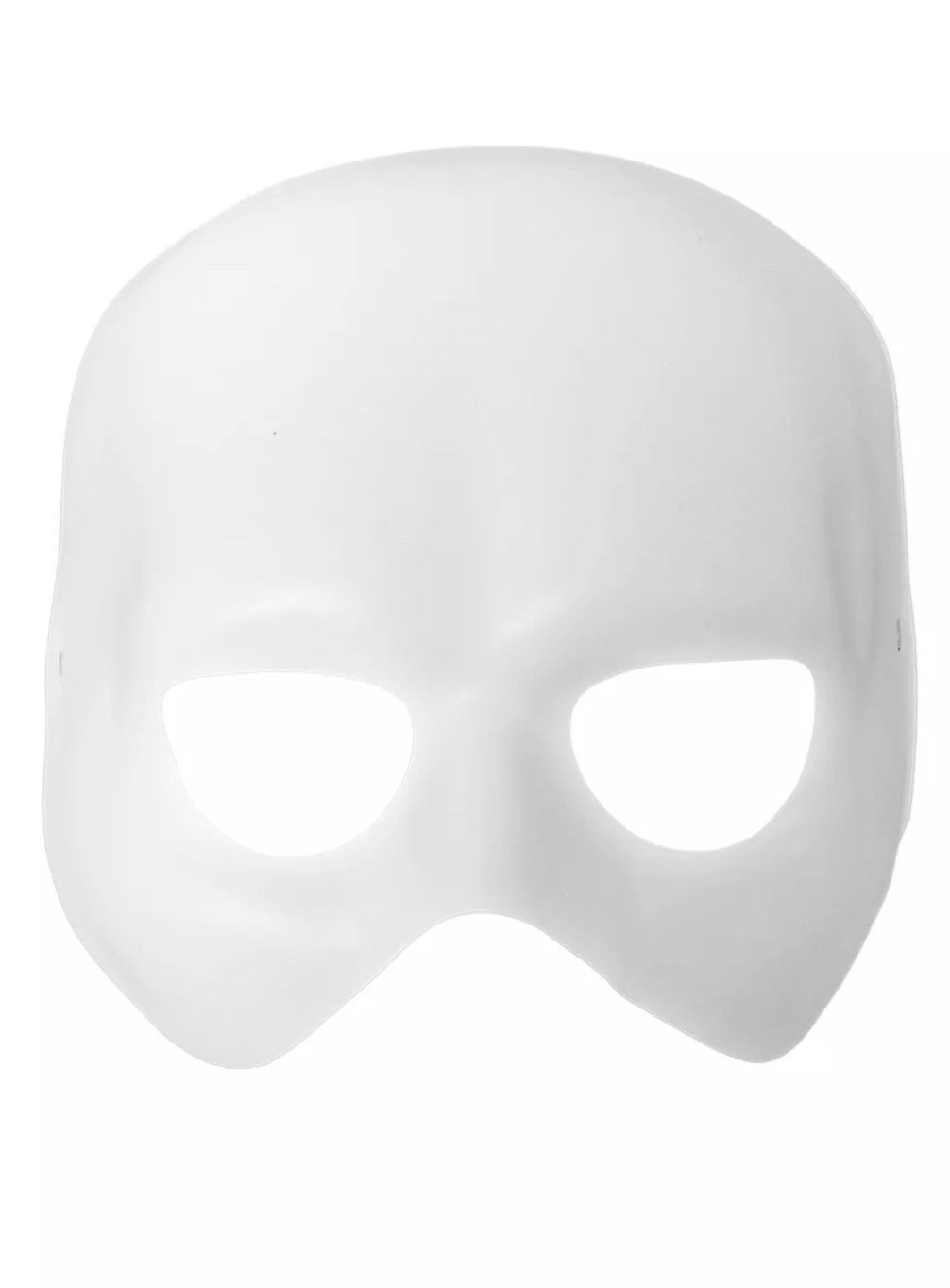 Metamorph Verkleidungsmaske Weißes Phantom, Neutrale Kunststoffmaske für Theater, Schauspiel und Phantome
