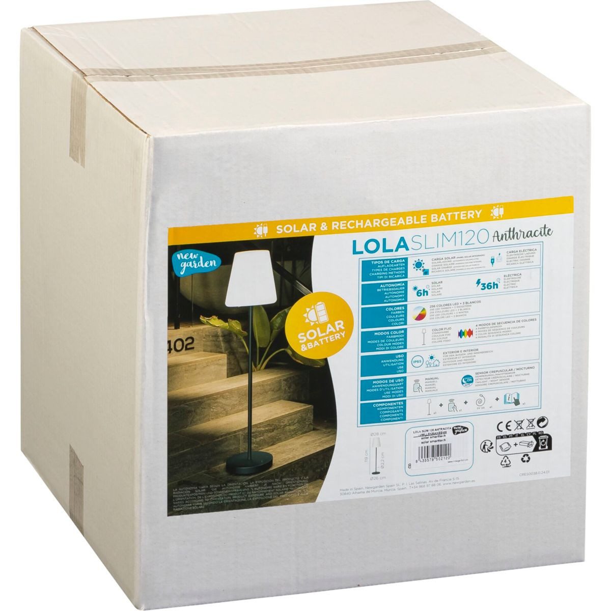 New Garden Tischleuchte New Garden Lola Slim 120 LED Stehleuchte