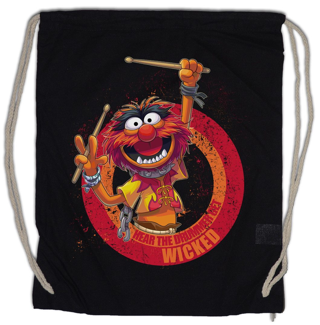 Turnbeutel Wicked Drummer Turnbeutel Schlagzeuger Drums Heavy Metal Rock Fun