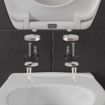 blumfeldt WC-Sitz Lamera Toilettendeckel, Absenkautomatik, antibakterielle Oberfläche, Quick-Release-Funktion