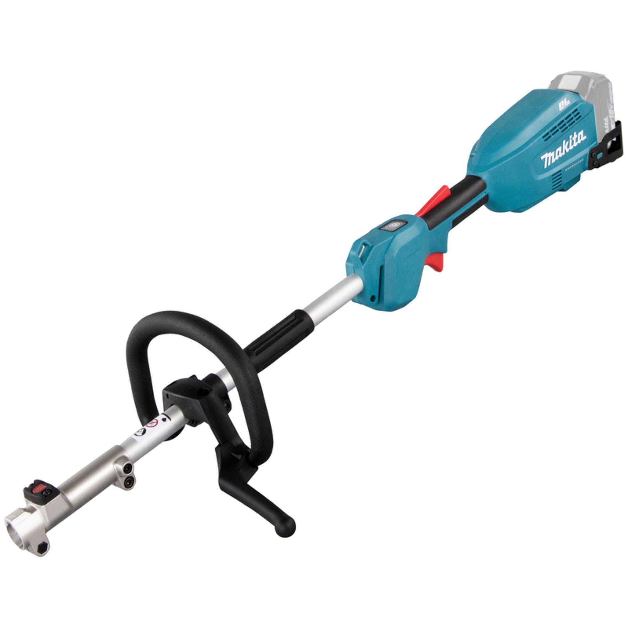 Makita Akku-Rasentrimmer Makita Akku-Multifunktionsantrieb DUX18ZX1, (ohne Akku und Ladegerät, mit Sensenaufsatz)