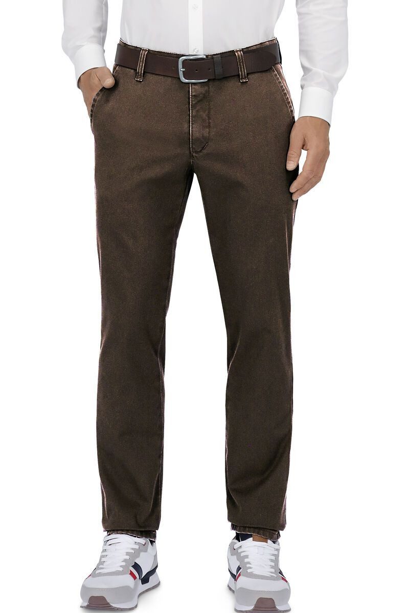 Club of Comfort Thermohose Thermo-Stretch-Hose braun mit Thermolite-Futter