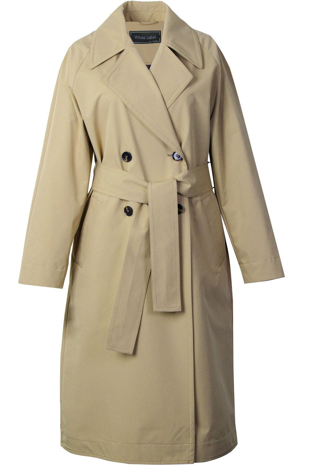 White Label Langmantel Trenchcoat