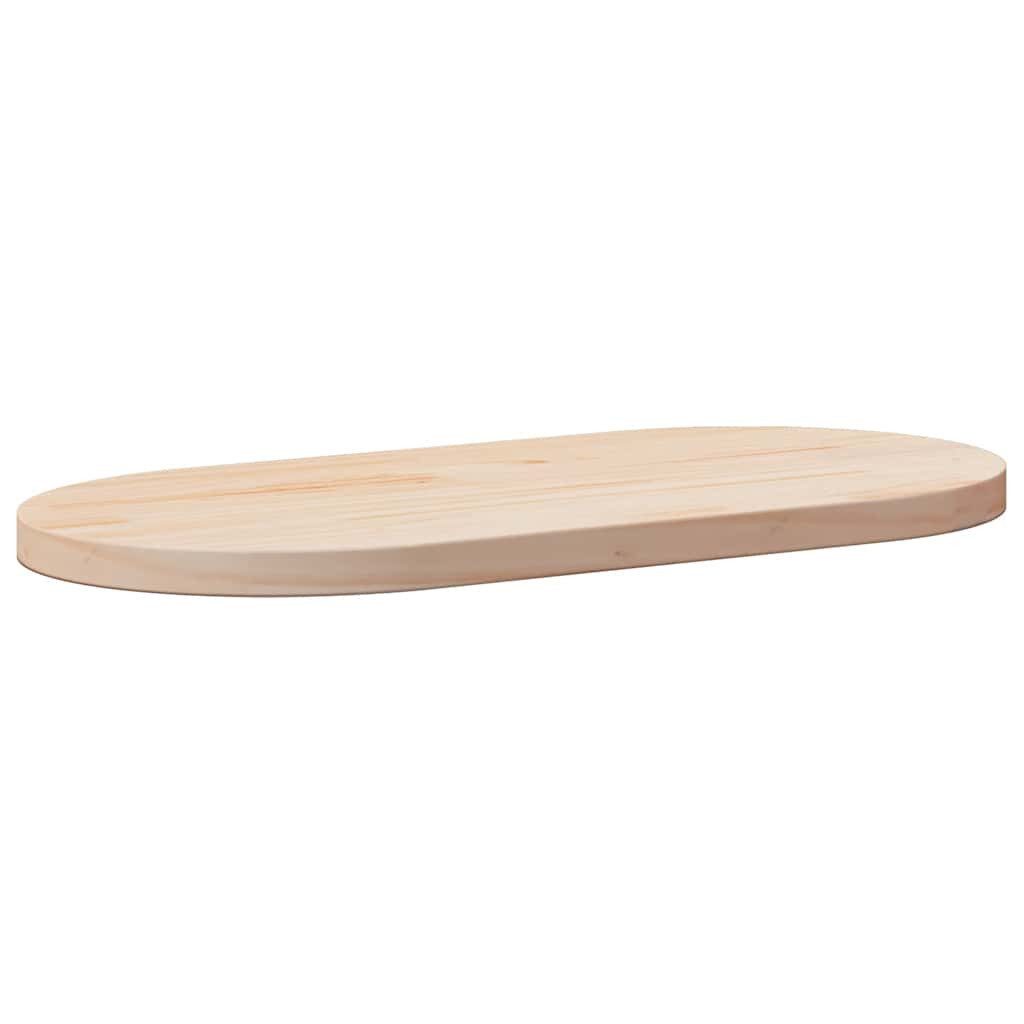 vidaXL Tischplatte Tischplatte 90x45x2,5 cm Massivholz Kiefer Oval (1 St)