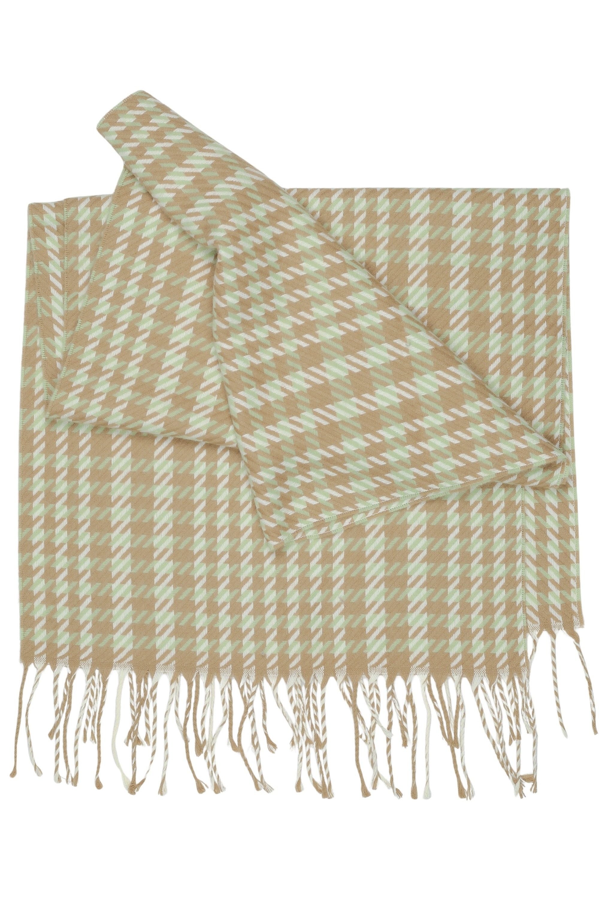 COLLEZIONE ALESSANDRO Wollschal Inverno, (1-St), Made in Italy, mit modernem Karo