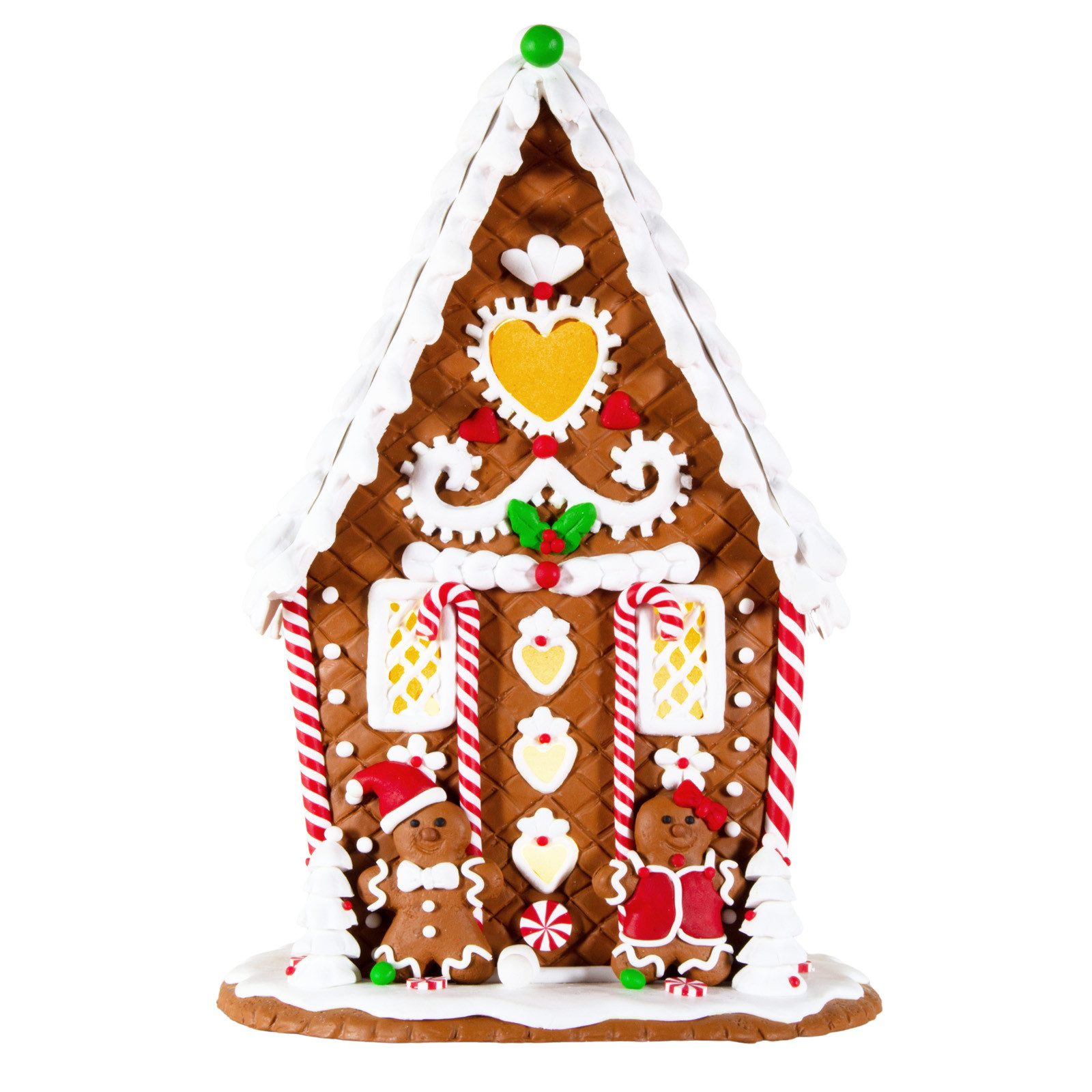 Christmas Paradise Weihnachtshaus LED Lebkuchenhaus 23cm bunt