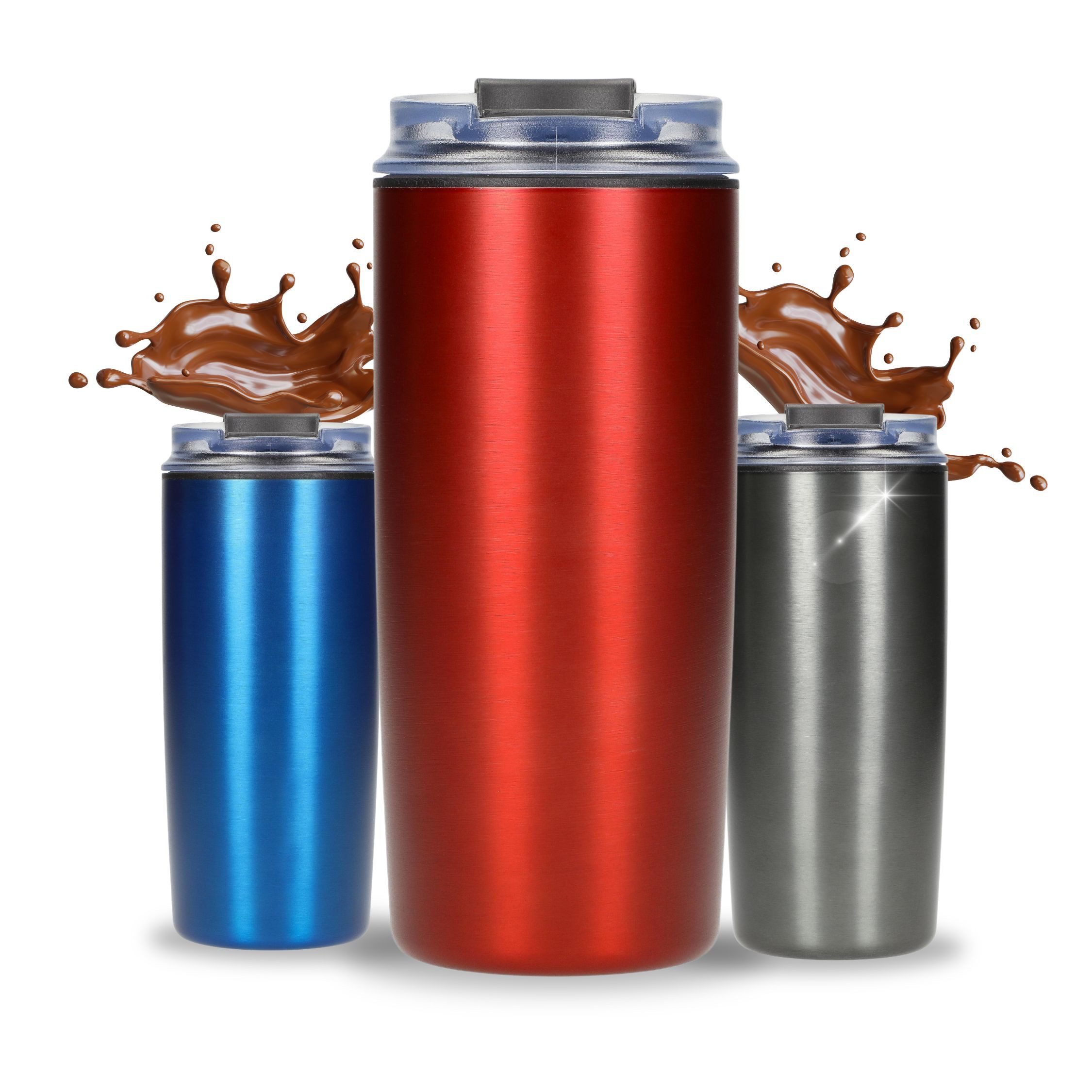 elasto Coffee-to-go-Becher Arabica Kaffeebecher 450 ml Trinkbecher mit Deckel, robust, Kaffeebecher, Kaffee, Geschenk