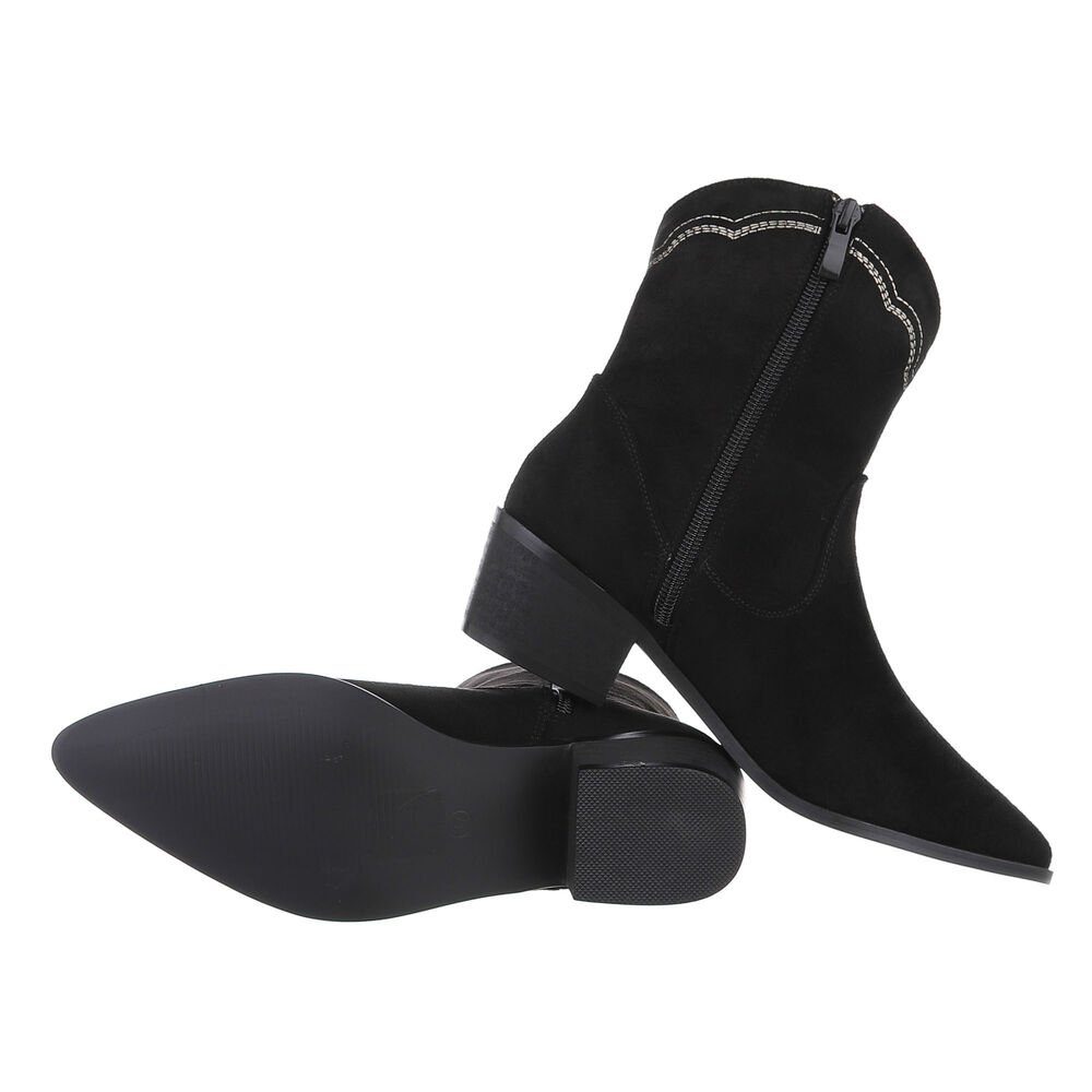 Ital-Design Damen Cowboyboots Western Westernstiefelette Blockabsatz günstig online kaufen